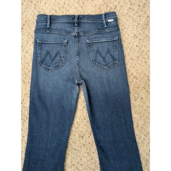 mother the hustler ankle frayed jeans in home movies - flawed - Picture 5 of 16